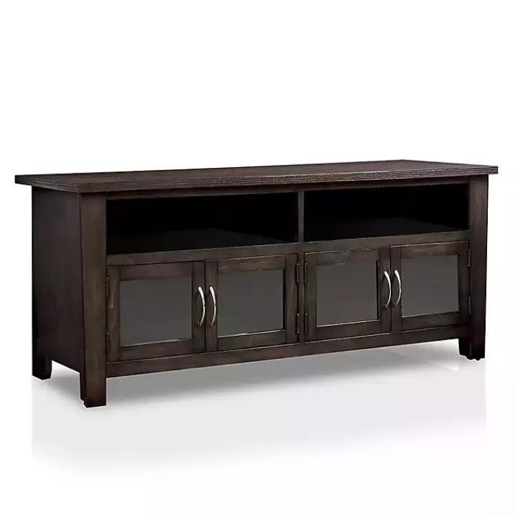 Dark Wood 4-Door Media Cabinet>Kirklands Home Best