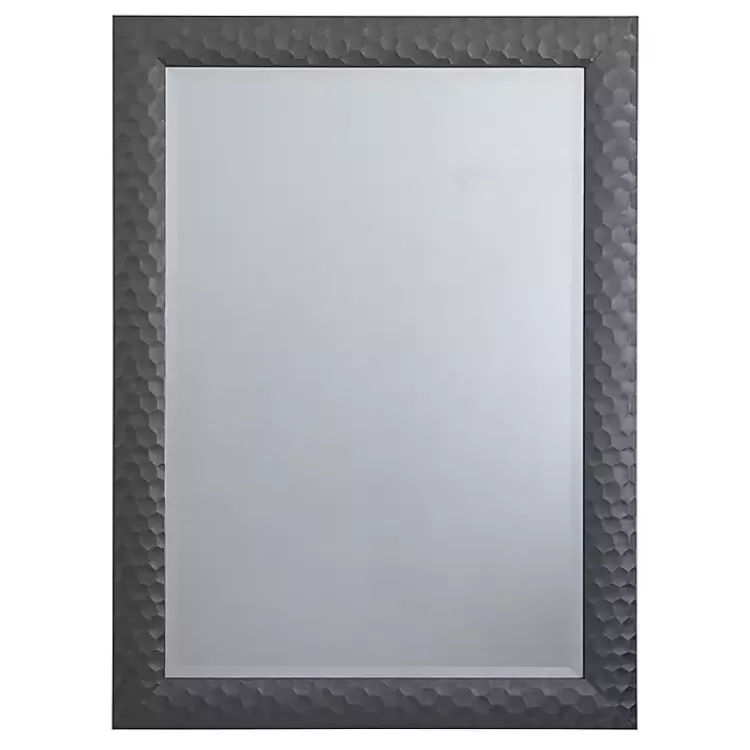 Dark Gray Wood Framed Beveled Edge Wall Mirror>Kirklands Home Cheap