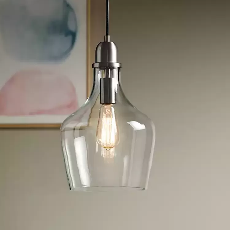 Dark Metal Glass Avalon Pendant Light>Kirklands Home Store