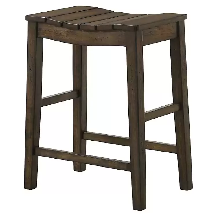 Dark Oak Wood Whitcombe Counter Stools, Set of 2>Kirklands Home Discount