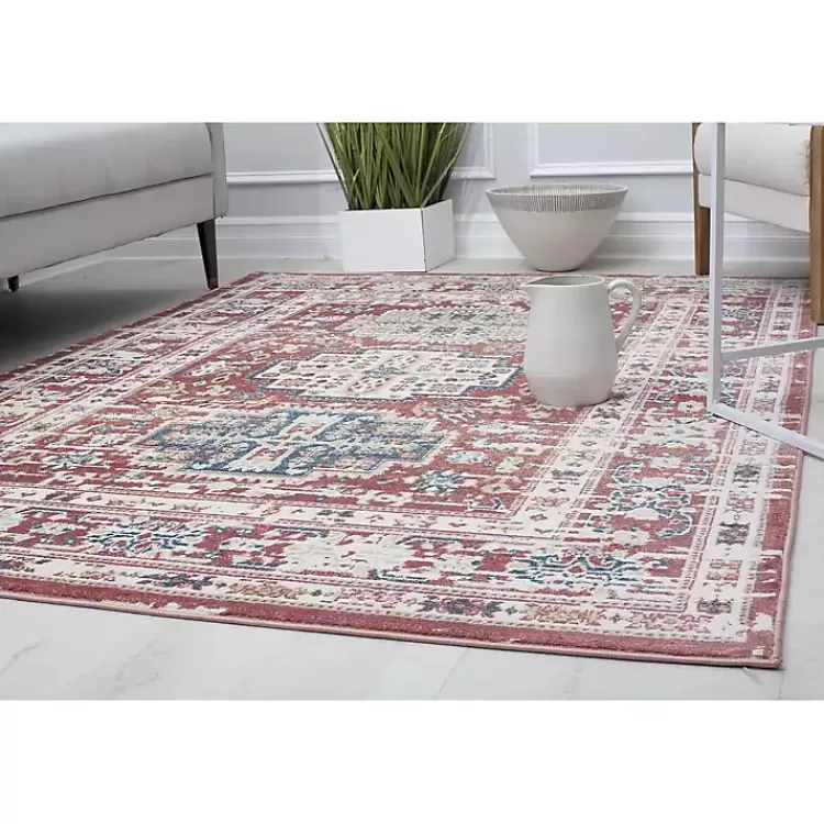 dark_terra_cotta_bordered_area_rug_x_4.webp Dark Terra Cotta Borde Area Rug, 8x10>Kirklands Home Shop