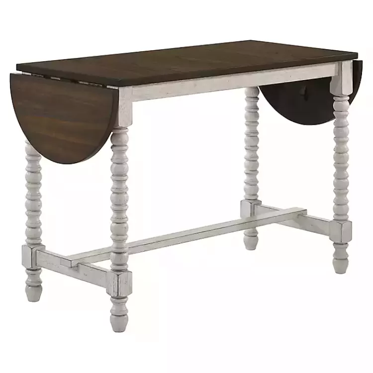 Dark Walnut & White Wood Ema Counter Height Table>Kirklands Home Best Sale