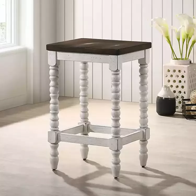 dark_walnut__white_wood_ema_pc_counter_stools_4.webp Dark Walnut & White Wood Ema 2-pc. Counter Stools>Kirklands Home Cheap