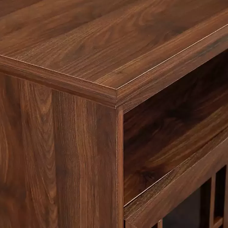dark_walnut_glass_door_classic_tv_stand_3.webp Dark Walnut Glass Door Classic TV Stand>Kirklands Home Sale