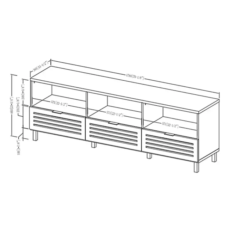 dark_walnut_rustic_slat_door_tv_stand__in_4.webp Dark Walnut Rustic Slat Door TV Stand, 70 in.>Kirklands Home Discount