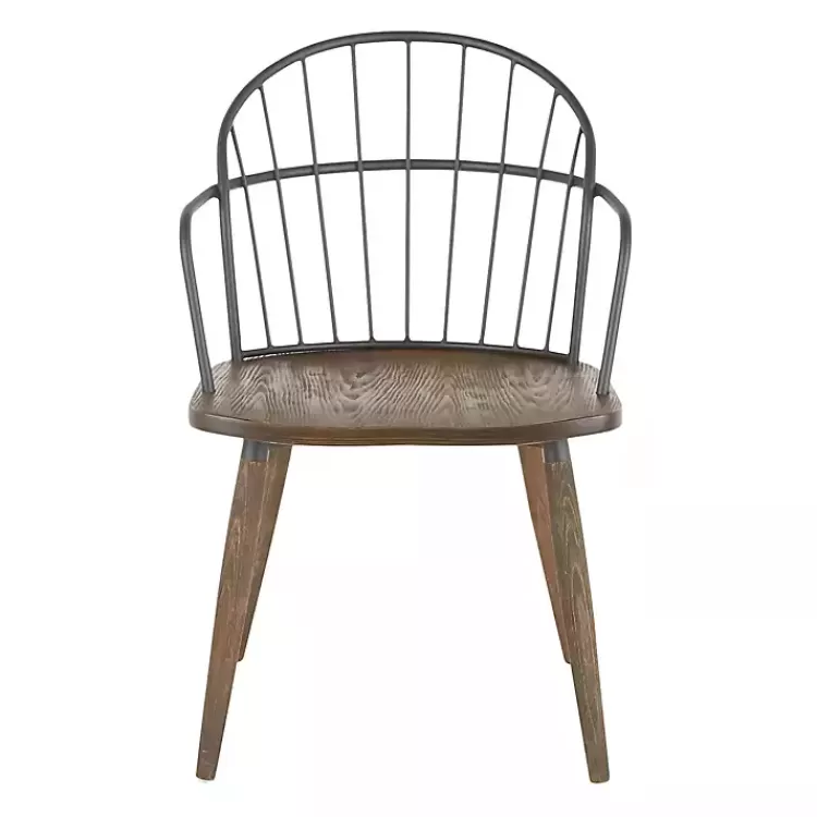 dark_walnut_wood_spindle_dining_chairs_set_of__3.webp Dark Walnut Wood Spindle Dining Chairs, Set of 2>Kirklands Home Outlet