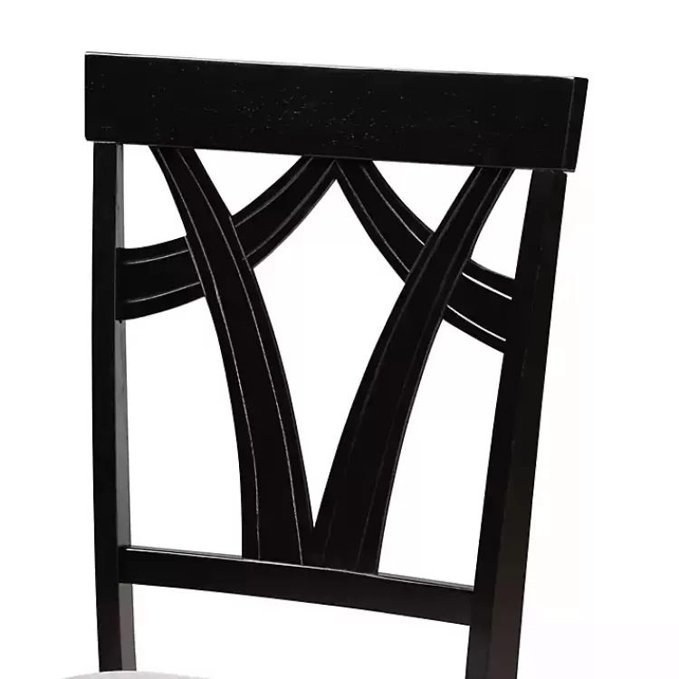 dark_wooden_interlocked_base_pc_dining_set_4.webp Dark Wooden Interlocked Base 5-pc. Dining Set>Kirklands Home Best
