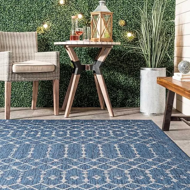 davon_blue_moroccan_trellis_outdoor_rug_x_2.webp Davon Blue Moroccan Trellis Outdoor Rug, 5x8>Kirklands Home Discount