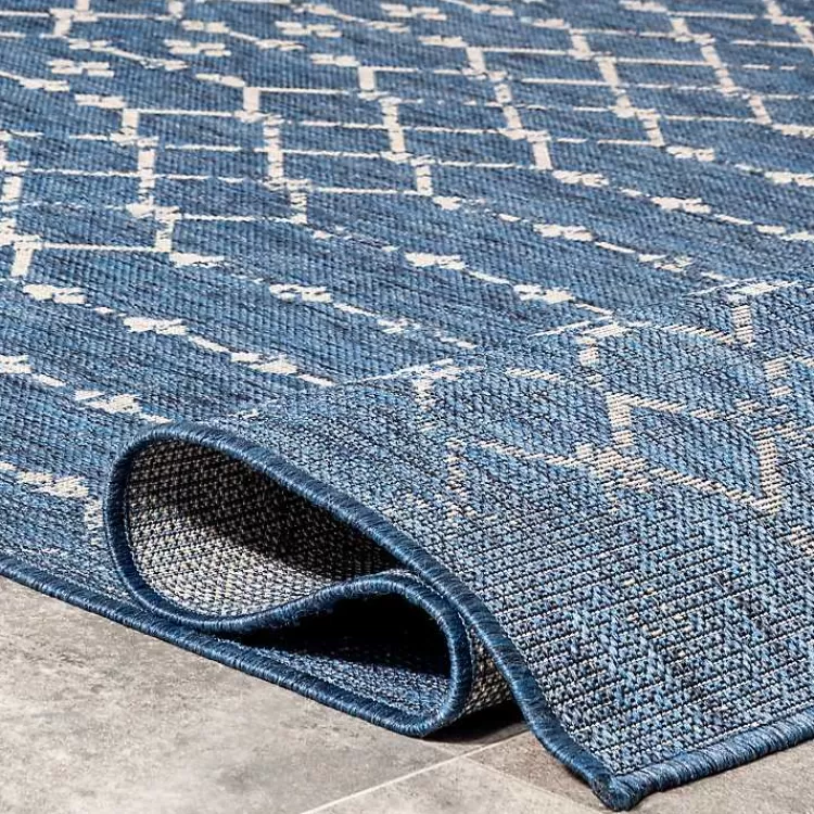 davon_blue_moroccan_trellis_outdoor_rug_x_4.webp Davon Blue Moroccan Trellis Outdoor Rug, 5x8>Kirklands Home Discount
