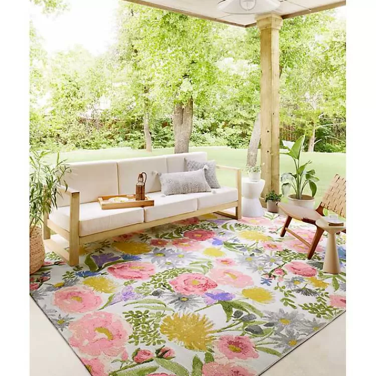 Daylight Garden Party Indoor/Outdoor Rug, 6x9>Kirklands Home Cheap