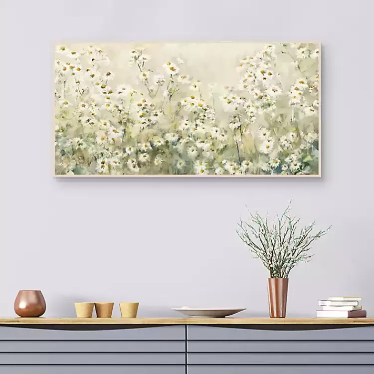 Daytime Daises Framed Canvas Art Print>Kirklands Home Cheap