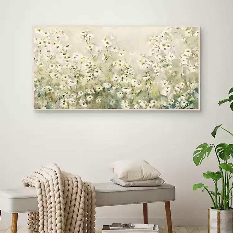 daytime_daises_framed_canvas_art_print_3.webp Daytime Daises Framed Canvas Art Print>Kirklands Home Cheap