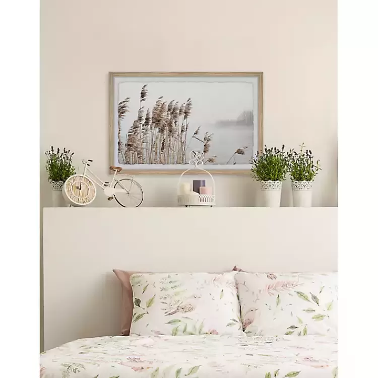 deckled_lakeside_grass_framed_art_print_4.webp Deckled Lakeside Grass Framed Art Print>Kirklands Home Flash Sale