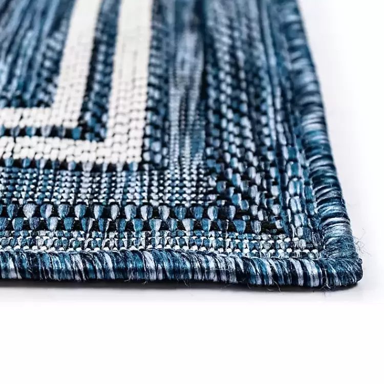 deep_aqua_threaded_frame_outdoor_area_rug_x_5.webp Deep Aqua Threaded Frame Outdoor Area Rug, 6x9>Kirklands Home Shop