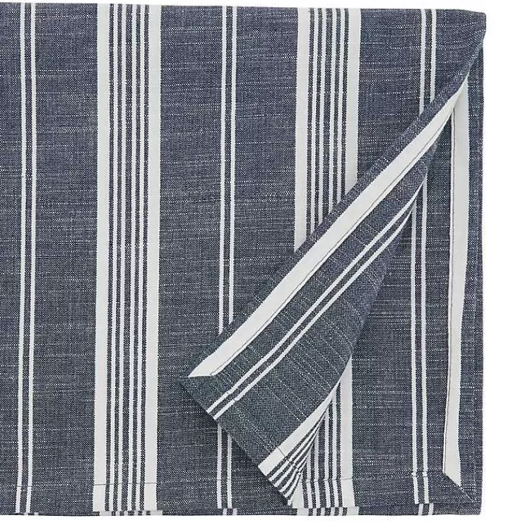 Deep Blue Thin Striped Table Runner>Kirklands Home Cheap