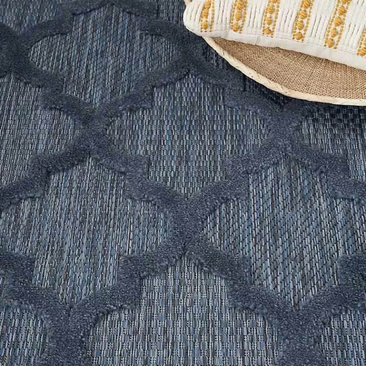 deep_navy_trellis_outdoor_area_rug_x_6.webp Deep Navy Trellis Outdoor Area Rug, 4x6>Kirklands Home Fashion