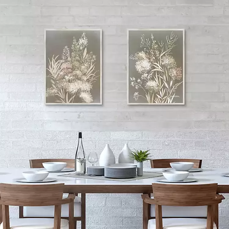 delicate_bunch_pc_framed_canvas_art_set_3.webp Delicate Bunch 2-pc. Framed Canvas Art Set>Kirklands Home Hot