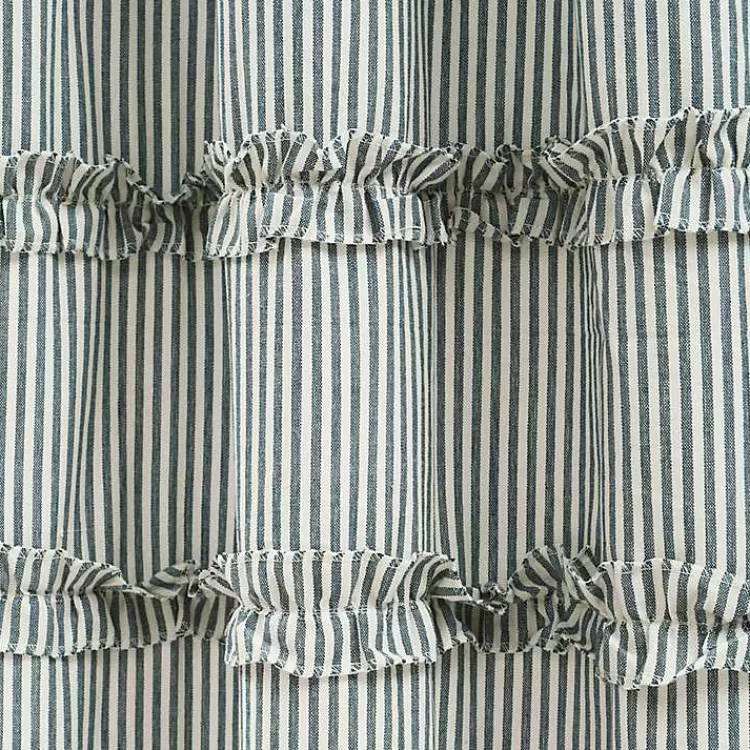 denim_blue_vintage_stripe_shower_curtain_4.webp Denim Vintage Stripe Shower Curtain>Kirklands Home Store