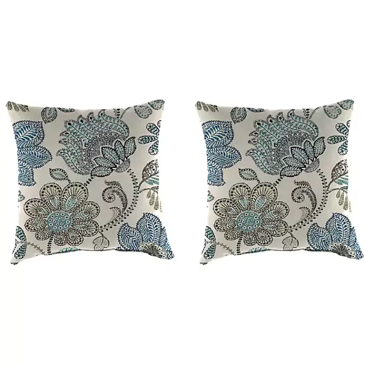 Denim Busan Outdoor Pillows, Set of 2>Kirklands Home Sale