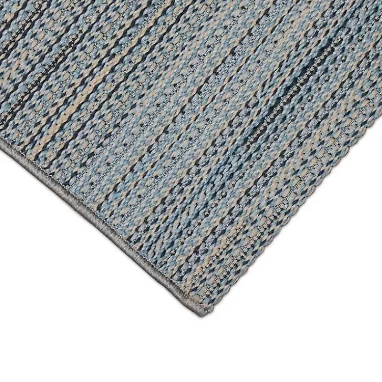 denim_woven_lines_indooroutdoor_accent_rug_x_2-1.webp Denim Woven Lines Indoor/Outdoor Accent Rug, 2x2>Kirklands Home Flash Sale