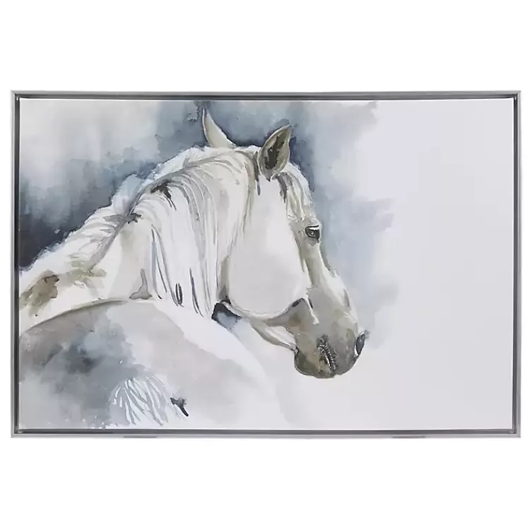 Derby Hand Embellished Horse Framed Canvas Print>Kirklands Home Cheap