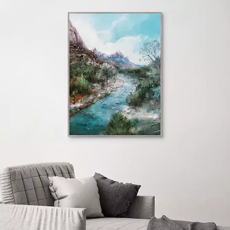 desert_blues_framed_canvas_art_print_2.webp Desert Blues Framed Canvas Art Print>Kirklands Home Best Sale