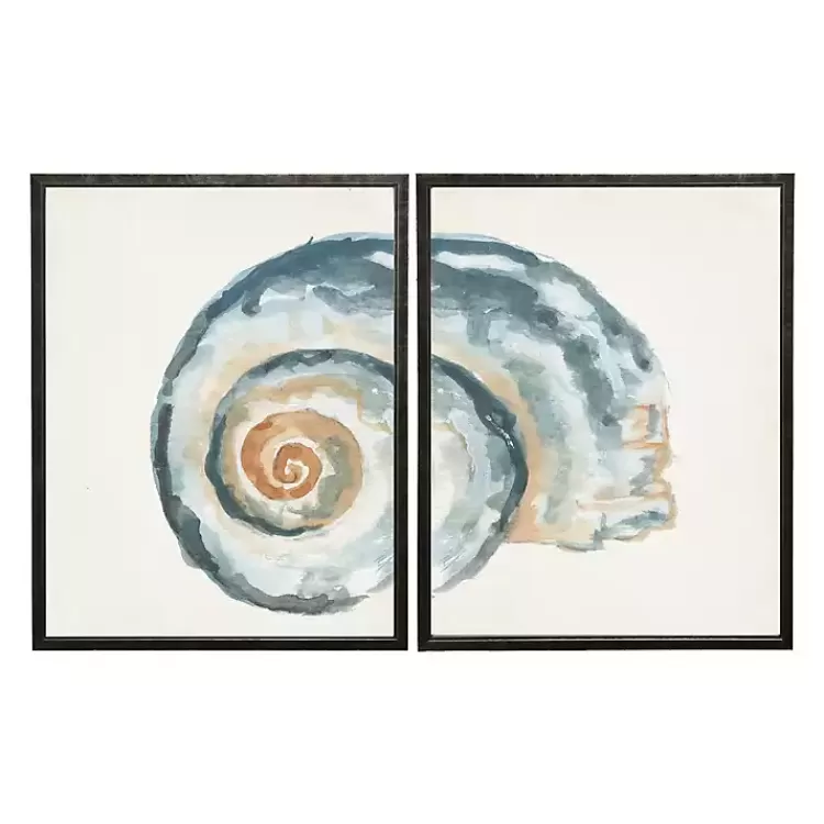 Diptych Shell Framed Art Print, Set of 2>Kirklands Home Store