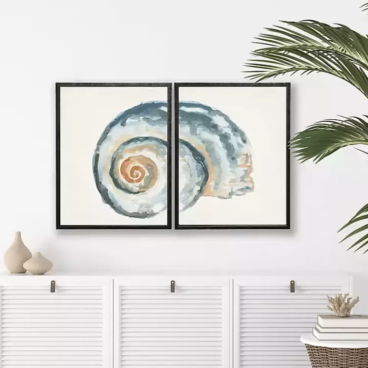 Diptych Shell Framed Art Print, Set of 2>Kirklands Home Store