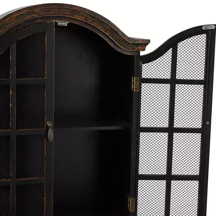 distressed_black_wood_wall_cabinet_3.webp Distressed Black Wood Wall Cabinet>Kirklands Home Cheap