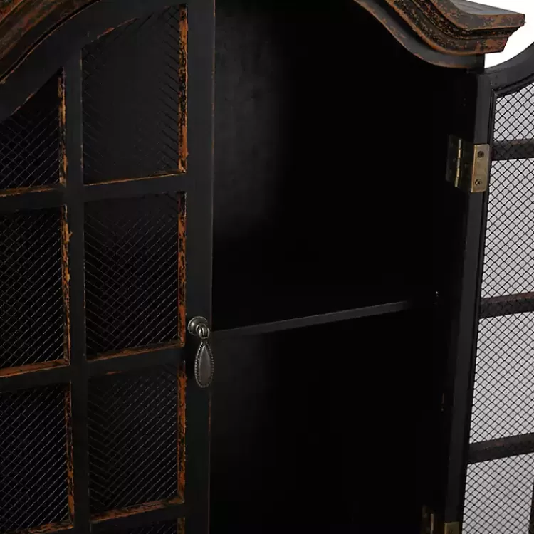 distressed_black_wood_wall_cabinet_4.webp Distressed Black Wood Wall Cabinet>Kirklands Home Cheap