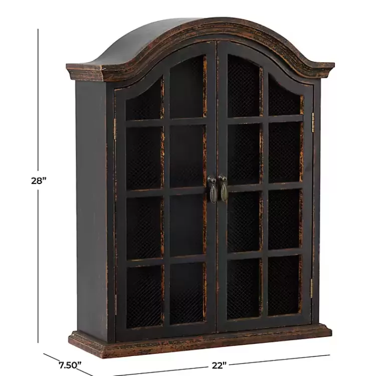 distressed_black_wood_wall_cabinet_7.webp Distressed Black Wood Wall Cabinet>Kirklands Home Cheap