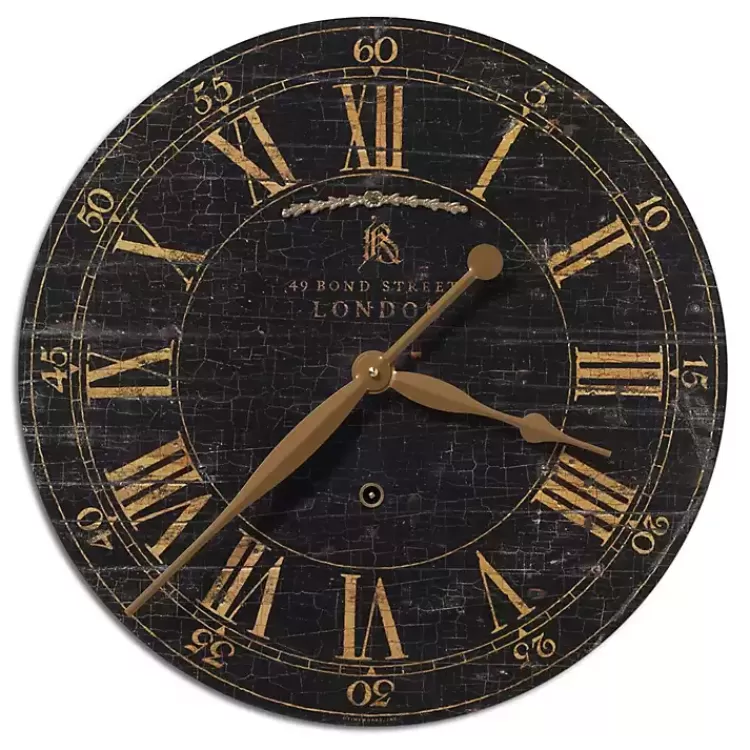 Distressed Bond Street Wall Clock>Kirklands Home Hot