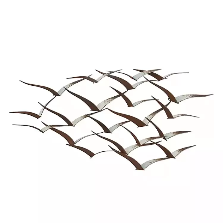 Distressed Metal Flock of Birds Wall Plaque>Kirklands Home Store