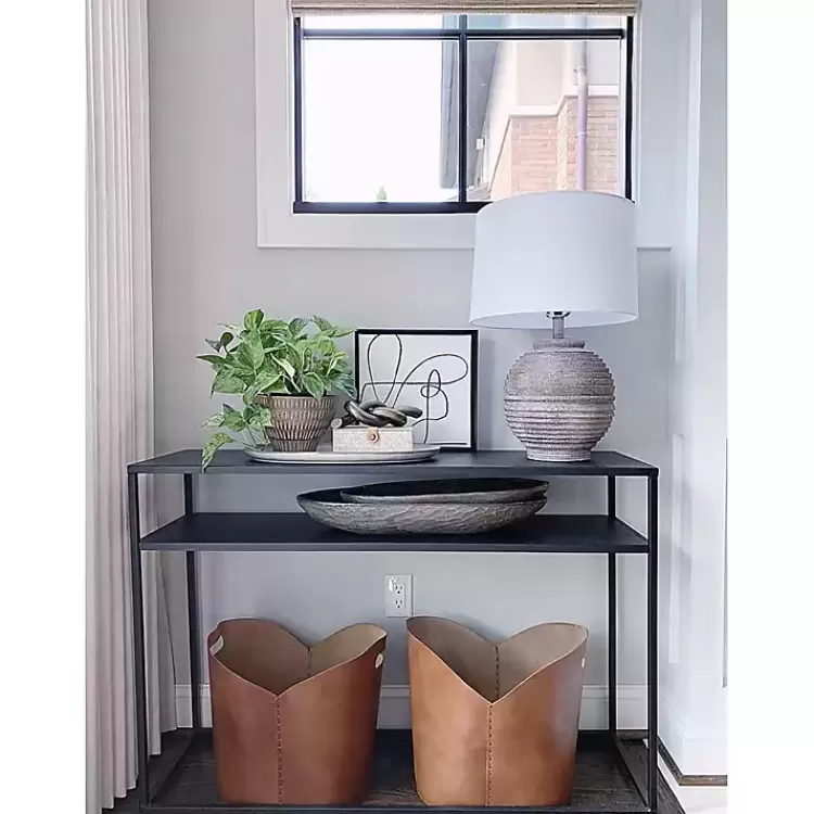 distressed_charcoal_textured_resin_table_lamp_5.webp Distressed Charcoal Textured Resin Table Lamp>Kirklands Home New
