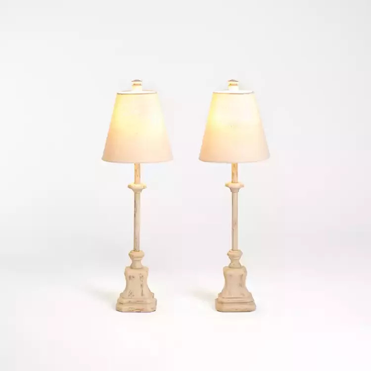 Distressed Cream Buffet Lamps, Set of 2>Kirklands Home New