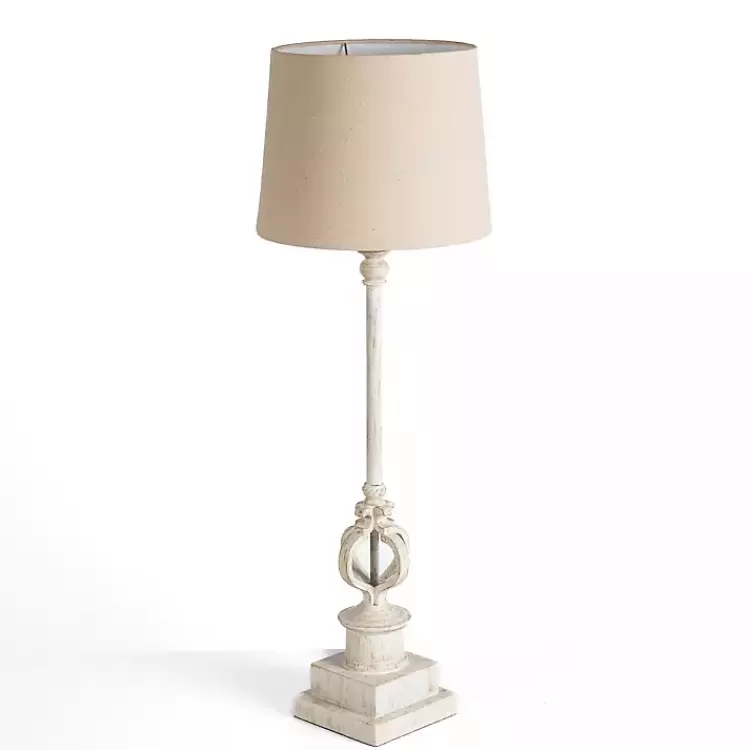 Distressed Cream Quatre Buffet Lamp>Kirklands Home Online
