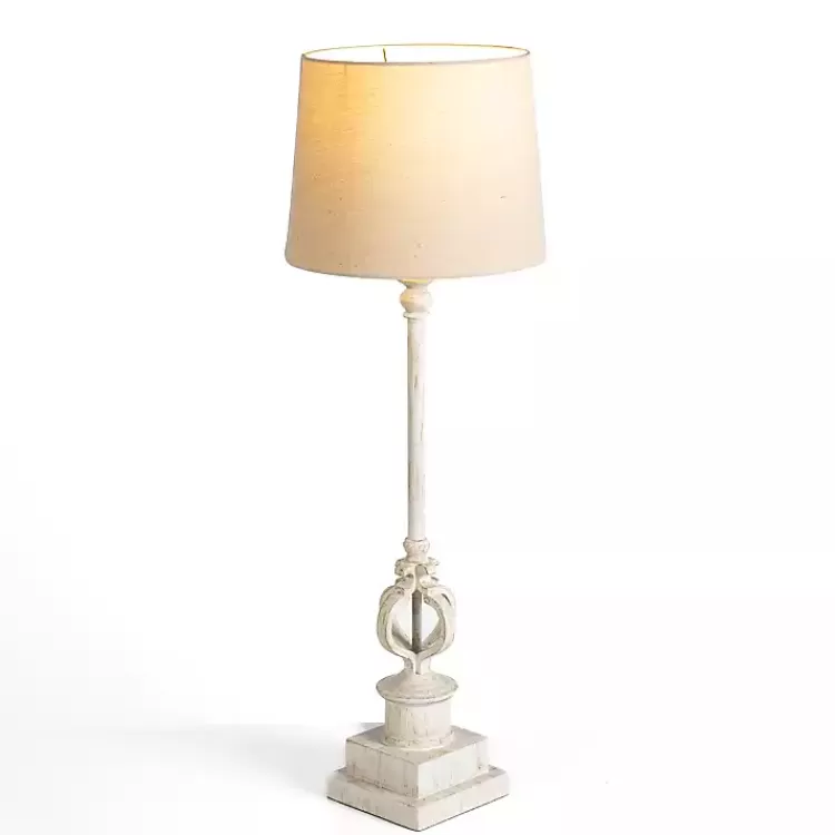 Distressed Cream Quatre Buffet Lamp>Kirklands Home Online