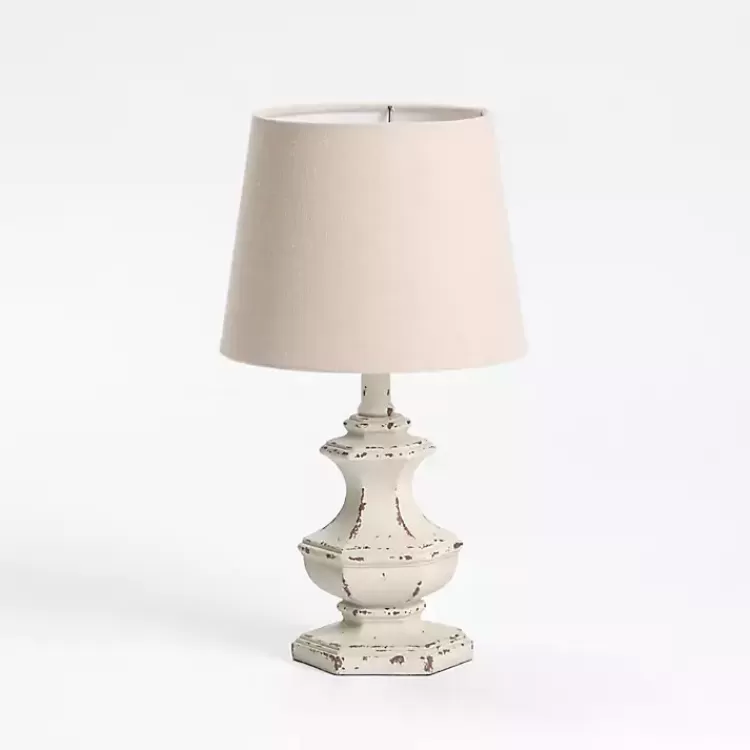 Distressed Cream Sculpted Urn Table Lamp>Kirklands Home Fashion