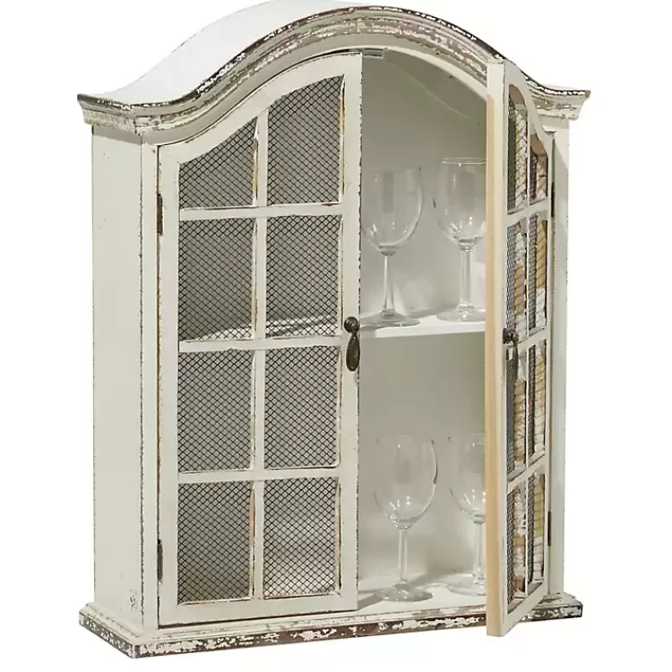 distressed_cream_wood_wall_cabinet_5.webp Distressed Cream Wood Wall Cabinet>Kirklands Home Best