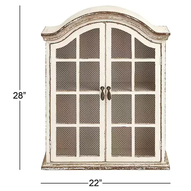 distressed_cream_wood_wall_cabinet_7.webp Distressed Cream Wood Wall Cabinet>Kirklands Home Best