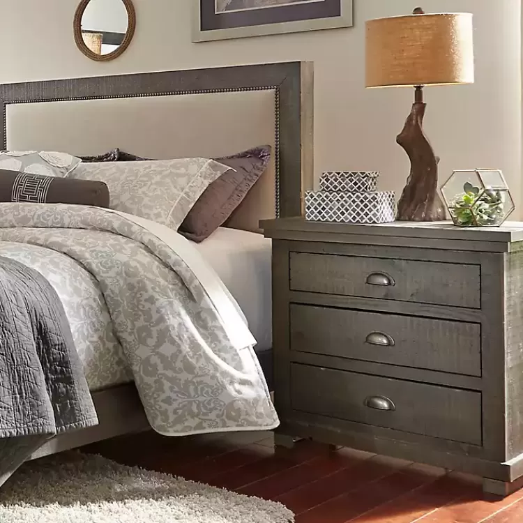 Distressed Dark Wooden Willow Nightstand>Kirklands Home Sale