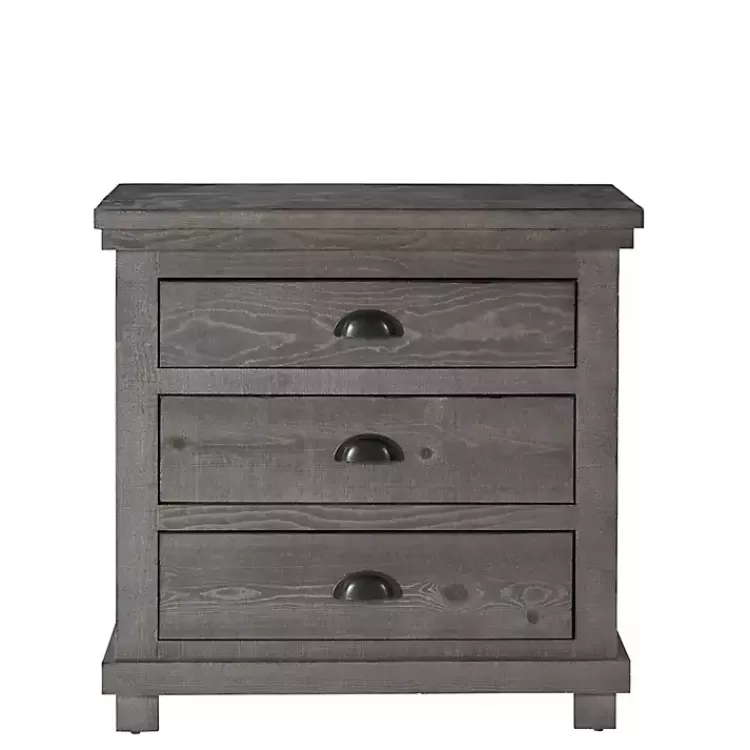 Distressed Dark Wooden Willow Nightstand>Kirklands Home Sale
