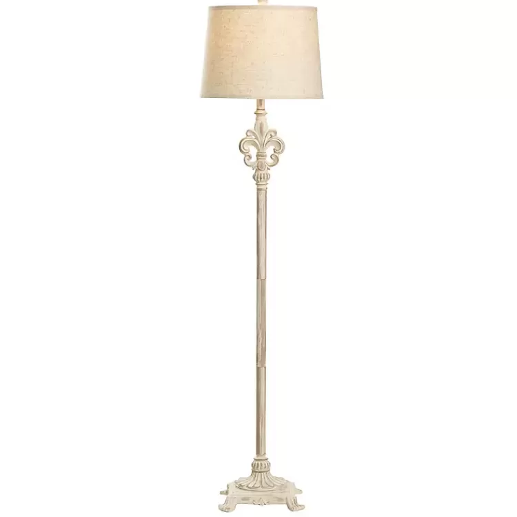 Distressed Fleur-de-lis Floor Lamp>Kirklands Home Best Sale
