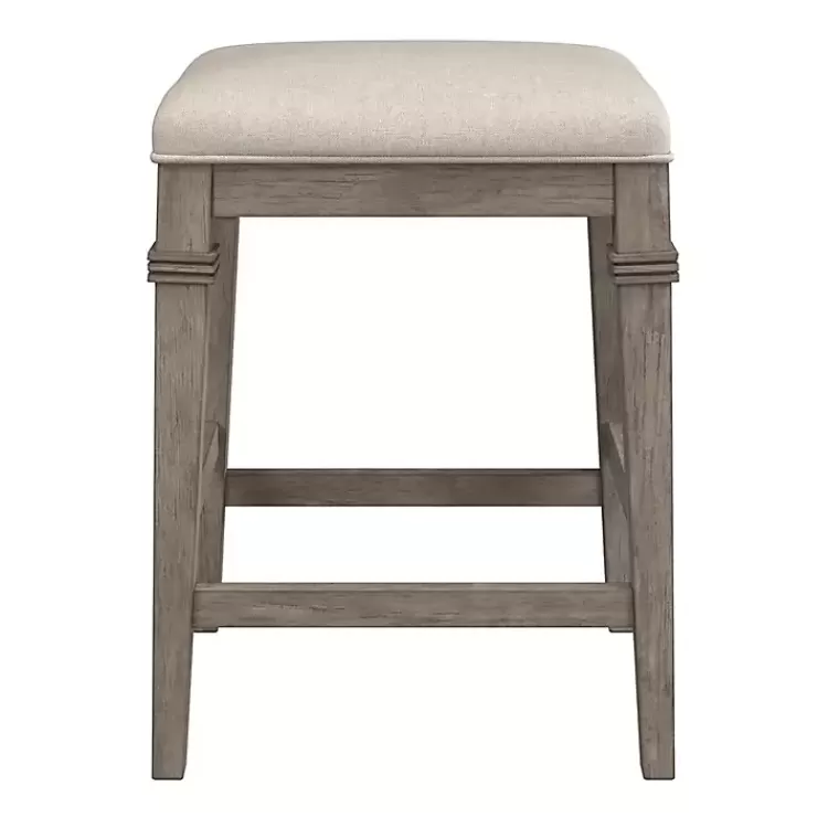 Distressed Gray and Beige Counter Stool>Kirklands Home Best Sale