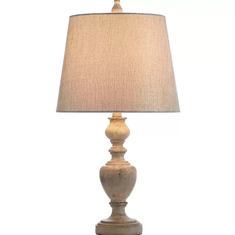 Distressed and Cream Table Lamp>Kirklands Home Outlet