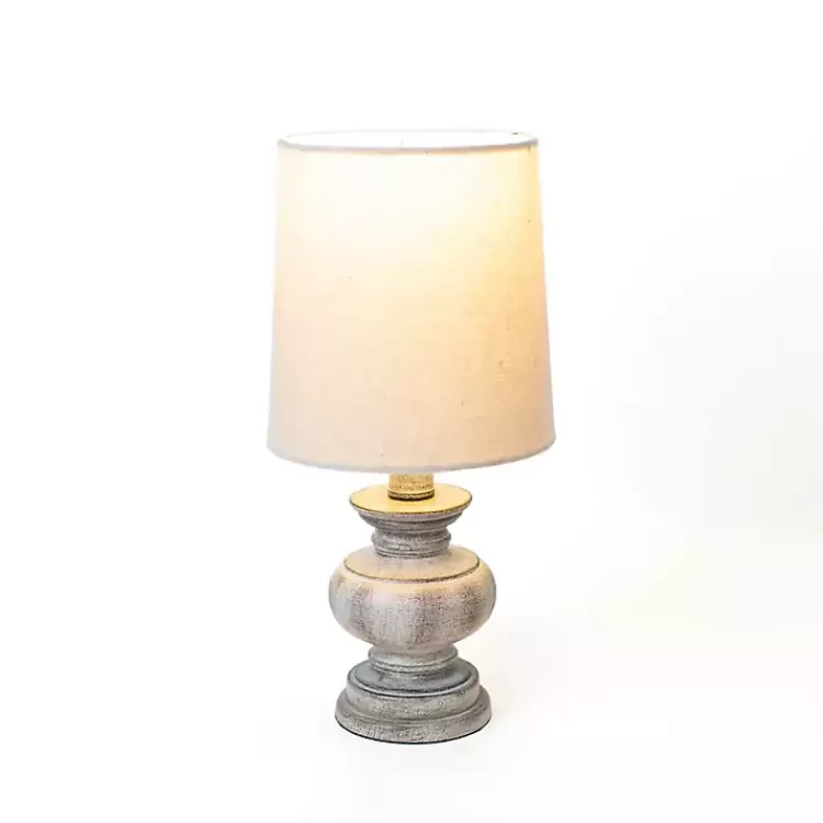 Distressed Gray Baluster Mini Table Lamp>Kirklands Home Hot