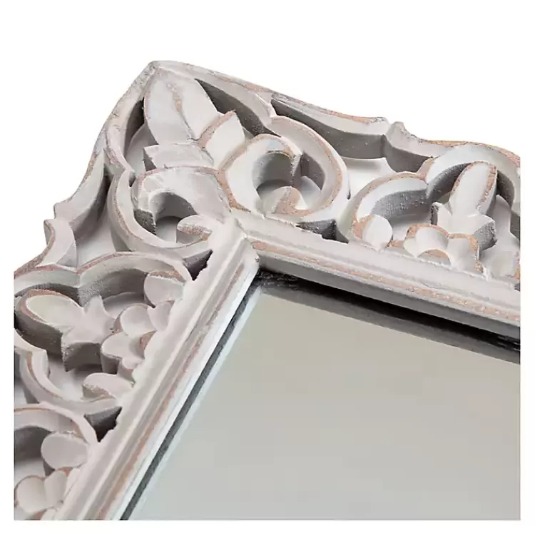 distressed_gray_botanical_rectangle_wall_mirror_4.webp Distressed Gray Botanical Rectangle Wall Mirror>Kirklands Home Best Sale