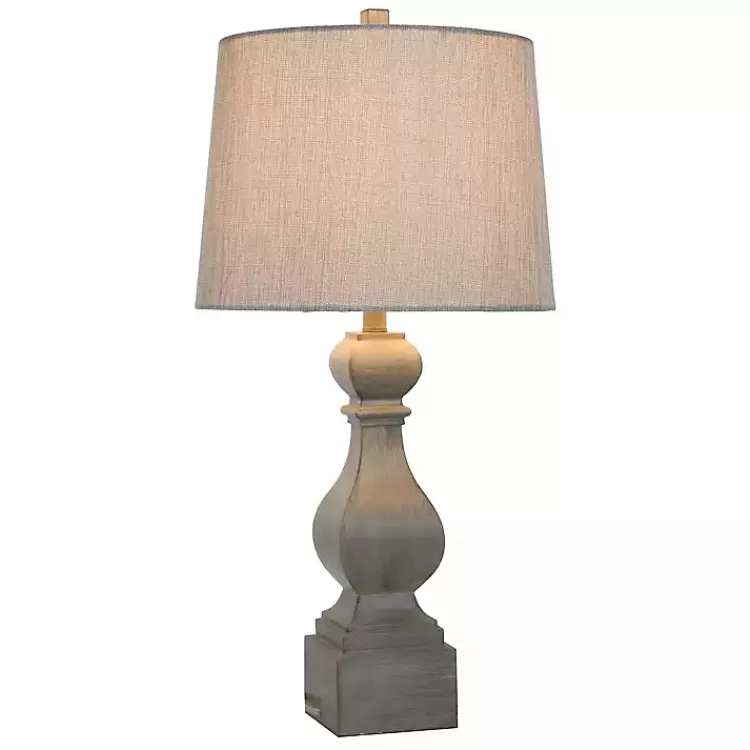 distressed_gray_traditional_baluster_table_lamp_2.webp Distressed Traditional Baluster Table Lamp>Kirklands Home Best