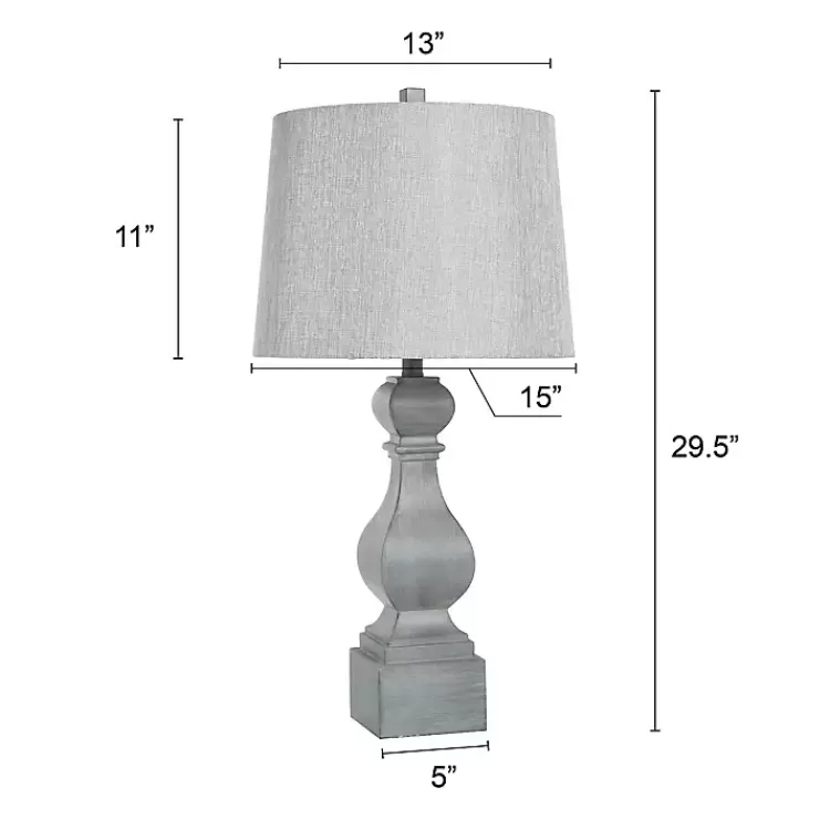 distressed_gray_traditional_baluster_table_lamp_6.webp Distressed Traditional Baluster Table Lamp>Kirklands Home Best
