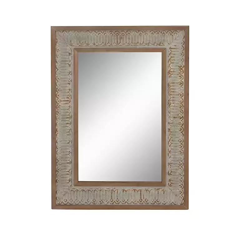 distressed_gray_wood_rectangular_wall_mirror_4.webp Distressed Gray Wood Rectangular Wall Mirror>Kirklands Home Flash Sale